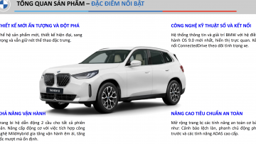 THÔNG TIN CHI TIẾT VỀ BMW X3 ALLNEW (G45)